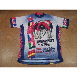 Retro Image Apparel Co. CHAMPIONNATS DU MONDE 1935‎ Cycling Bike Jersey Sz Large